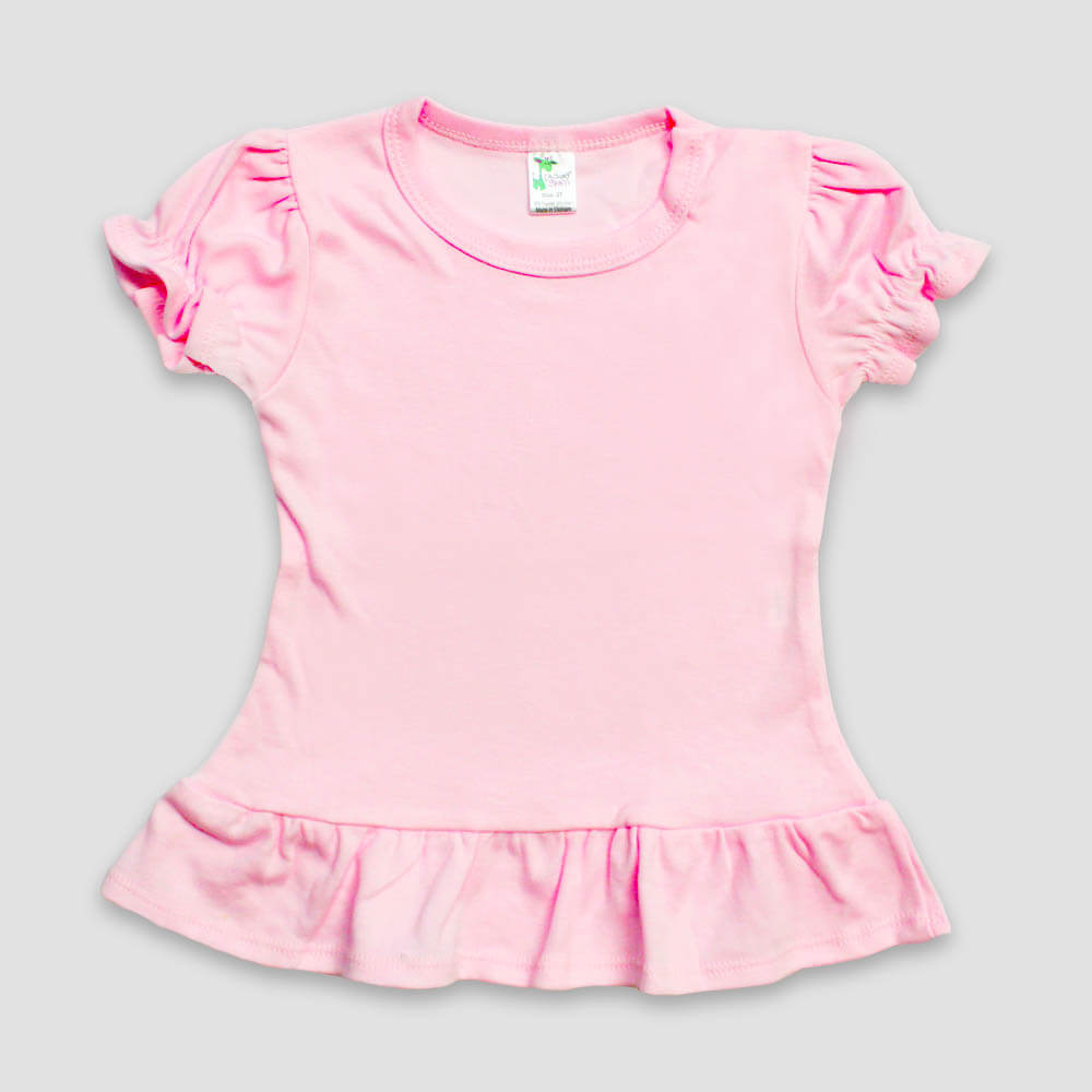 Week-End à La Mer Girls & White Striped T-Shirt Girls Infant 3 Month Pink Cotton by Childrensalon