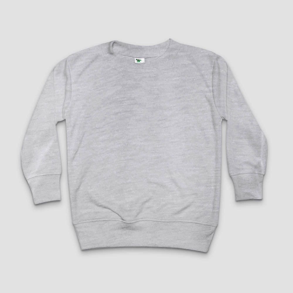 Toddler Long Sleeve T-shirt - Crew Neck - 100% Polyester