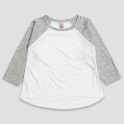 Toddler Raglan T-Shirt - Ash/Navy –