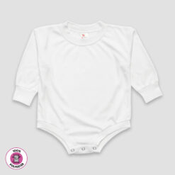 Baby One Piece Bodysuits Long Sleeve 100 Polyester White